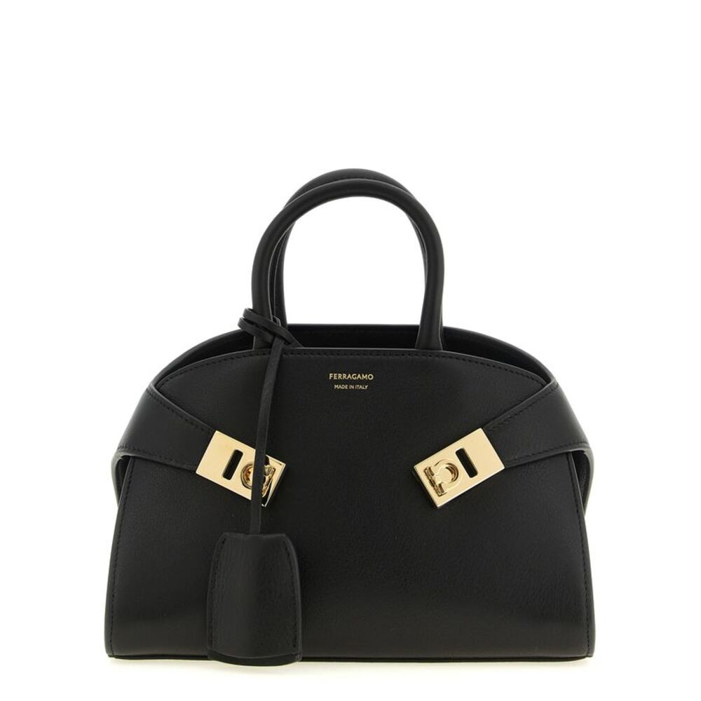 Ferragamo Black Calfskin Women's Handbag